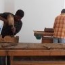 Shepherd Mbanye and Ishmael Thyssen hard at work -