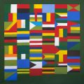 AFRICA 54 (2), 2013. Acrylic on canvas, 200 x 200 cm. (Image courtesy of the artist).
