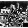 Against our will, 1982. Linocut print (Source:  Durban Art Gallery)