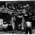 Aftermath, 1982. Linocut print (Source: Durban Art Gallery)