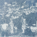 Removals.  Linocut print (Source: Manaka, M. Echoes of African Art)