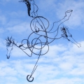 A Horse of a Different Colour, 2011. Wrought stainless steel. Everard Read Contemporary, Johannesburg. (Image courtesy of the artist).