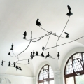 In the Balance, 2009. Wrought stainless steel and bronze, 600 x 230 x 150 cm. Installed at 6 Spin Street, Cape Town. (Image courtesy of the artist).