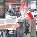 Manufractured wheatpaste project zine, front. 2014.