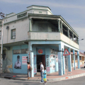 The Blue Lady. (reactions) Corner of Alfred and Foundry Road, Saltriver, Cape Town. 2013