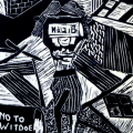 David Hlongwane. Farm Worker, 1986. Linocut
