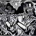 Vuyile Yoyiya. The Sun Will Rise, 1986. Linocut