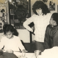 Saturday morning art class. 1978. CAP, Mowbray.