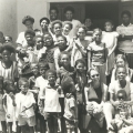Students and family members. c. 1985-87. Boschendal, Paarl. (Photo: L Davis)