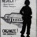 CAP Poster - CAYCO (Cape Youth Congress) at CAP, 1984. Silkscreen poster (Lionel Davis, Trish de Villiers, Annette Loubser)
