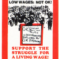 CAP Poster - CCAWUSA (Commercial, Catering & Allied Workers' Union of South Africa) at CAP, 1987. Silkscreen poster