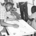 CAP art student, 1984. CAP, Chapel Street, Woodstock