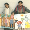 CAP visual art workshop students, 1988. CAP, Chapel Street, Woodstock