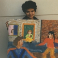 CAP visual art workshop student, 1988. CAP, Chapel Street, Woodstock