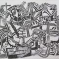 Untitled, n.d. Chinese inks on paper. (Image courtesy of the artist).