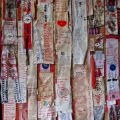 Ithemba Loveletters, 2011. Fabric, marker-pen, 250 cm. (Image courtesy of the artist)