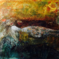 Mermaids Dream, 2016. Encaustic and oil painting, 74  x 98 cm. (Image courtesy of the artist)