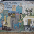Detail from South African Interim Bill of Rights Mural, 1995. Durban, South Africa. (Photo: Lee Bob Black, 2010