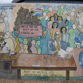Detail from South African Interim Bill of Rights Mural, 1995. Durban, South Africa. (Photo: Lee Bob Black, 2010)
