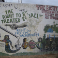 Detail from South African Interim Bill of Rights Mural, 1995. Durban, South Africa. (Photo: Lee Bob Black, 2010)