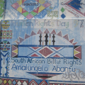 Detail from South African Bill of Rights Mural, 1997. Durban, South Africa. (Photo: Lee Bob Black, 2010)