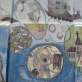 Detail from South African Bill of Rights Mural, 1997. Durban, South Africa. (Photo: Lee Bob Black, 2010)