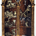 Paigen Kotze, What a Curious Little Cabinet You Are, 2025. Linocut print on paper, 50 x 35 cm, edition of 15.