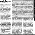 Deep into debate