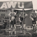 Abafana Bo Moya performing at Metal Allied Workers Union annual general meeting Curries Fountain, Durban, November 1986 (photo - Rafs Mayet)