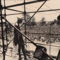 Madliginyoka Nhlamzi, Mandela welcome rally ,Kings Park Stadium, Durban ,1990 (photo - Myron Peters)