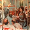 Juju Orchestra, 2012. Acrylic on canvas, 205 x 360 cm. (Image courtesy of the artist)
