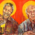 The Saints, 2012. Acrylic on canvas, 90 x 140 cm. (Image courtesy of the artist)