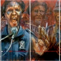 Shoot to Kill, 2010. Oil on board. (Image courtesy of the artist).