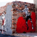 Mural on derelict wall in Woodstock. I ART SA Community Mural Project, Woodstock, Cape Town