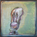 Chicken Statement II, 2017. Acrylic on canvas 60 x 60 cm (Image courtesy of the artist)