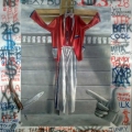 The Crucified Coon, 1985. Acrylic on canvas. (Image courtesy of the artist).