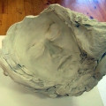 The Dream of the Somnambulist, 2012. Plastic carrier bags, water, coffee, cocoa, sugar, food colorant, cotton cloth and plaster. (Image courtesy of the artist).