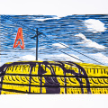 Ida Jordan, Untitled, 2026. Relief print on paper