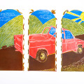 Lethokuhle Sisanda, 2026. Relief print on paper