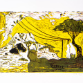 Suraya Tewary, Return, 2026. Relief print on paper