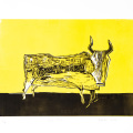 Zamani Makhanya, Phala Phala, 2026. Relief print on paper