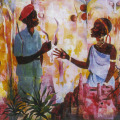 Conservation for whom 1997.  Oil on canvas. (Image courtesy of the artist).