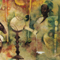 Women and Development, 1995. Oil on canvas. (Image courtesy of the artist).