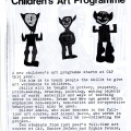 CAP Children's Art Programme in newsletter.