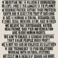 The Human Cause, 2018. Letterpress Edition. 157 x 120cm. (Image courtesy of the artist)