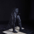 Narcisurfing Netizenship, 2015. Computer keys, cables, fibreglass and wood. 145 x 110 x 100 cm. (Image courtesy of the artist)