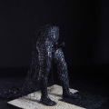 Narcisurfing Netizenship, 2015. Computer keys, cables, fibreglass and wood. 145 x 110 x 100 cm. (Image courtesy of the artist)