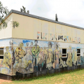 The prefab at  Funda Art Centre, Photo  courtesy of Mduduzi Ndzingi,  Sowetan Live, December 2017.