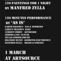 Poster for As Is performance, Artsource Art Store, Observatory, Cape Town, 2013
