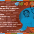 Invitation for As Is performance, for event celebrating tenth anniversary of the Centre for Popular Memory, UCT, 2012
